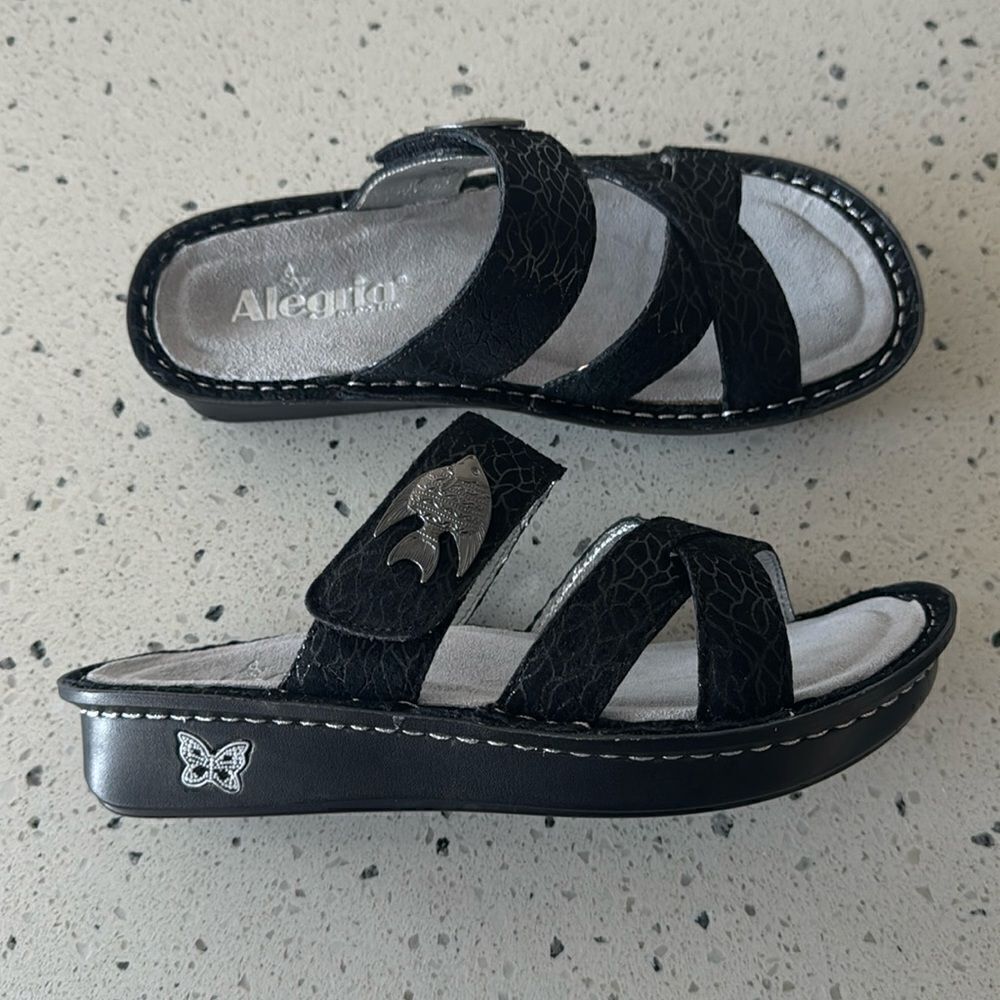 Alegria Victoriah Somethings Fishy Sandal Leather Comfort Shoes EU35 / US 5-5.5